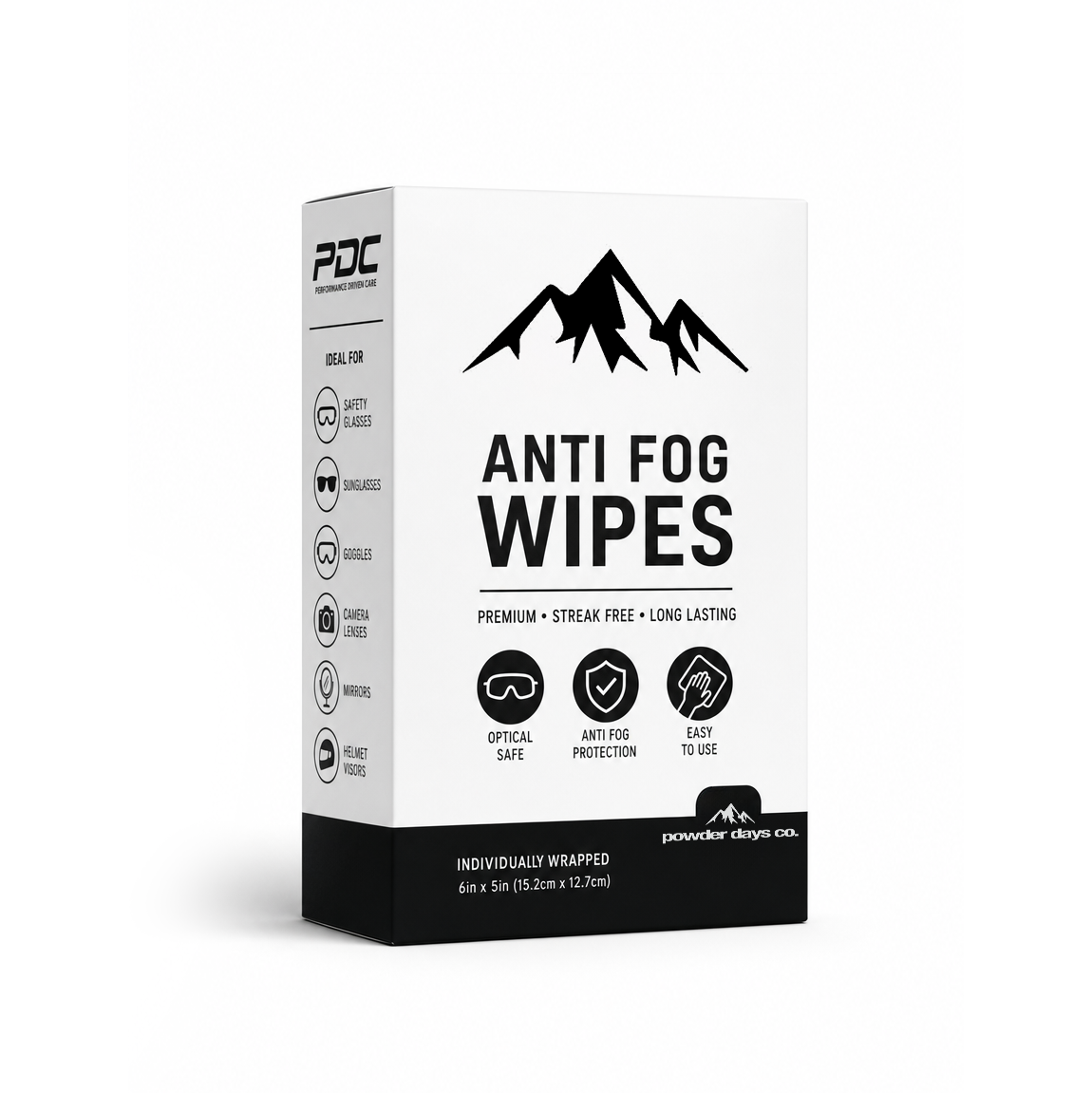 Anti-fog wipes 20pk